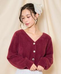 WILLSELECTION | アソートボタンラメフェザーカーディガン(カーディガン/ボレロ)