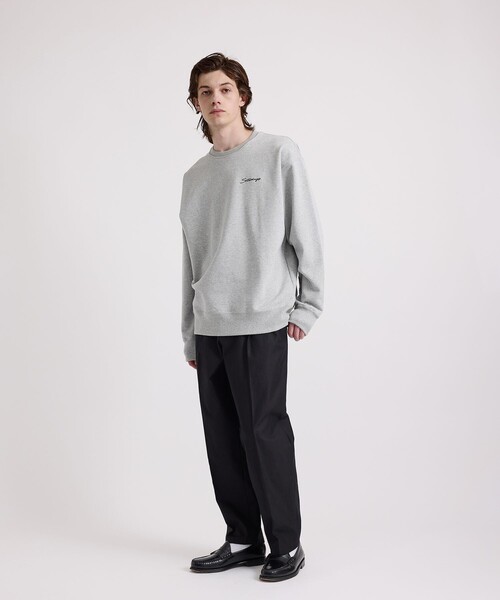 【グリーン（30）】Bowery Script Emb Sweatshirt Saturdays NYC｜Bowery Script Emb Sweatshirt | Rakuten Fashion(楽天