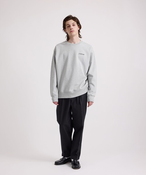 Saturdays NYC（サタデーズ ニューヨークシティ ）の「Bowery Script Emb Sweatshirt（スウェット・メンズ・グレー/グリーン/ネイビー・L/XL/M/S/X-SMALL）」の14枚目の写真