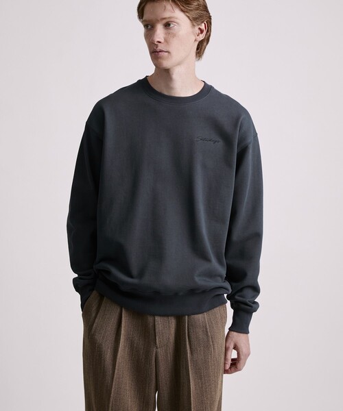Saturdays NYC（サタデーズ ニューヨークシティ ）の「Bowery Script Emb Sweatshirt（スウェット・メンズ・グレー/グリーン/ネイビー・L/XL/M/S/X-SMALL）」の20枚目の写真