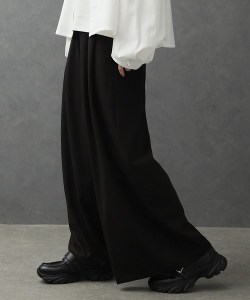 ELLUV/エルヴ】ノーブルクオリティーTR ディープ2タックワイドフレア