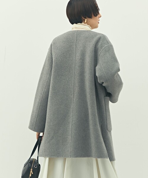 バイカラーリバーコート（ノーカラーコート）｜NOLLEY'S（ノーリーズ