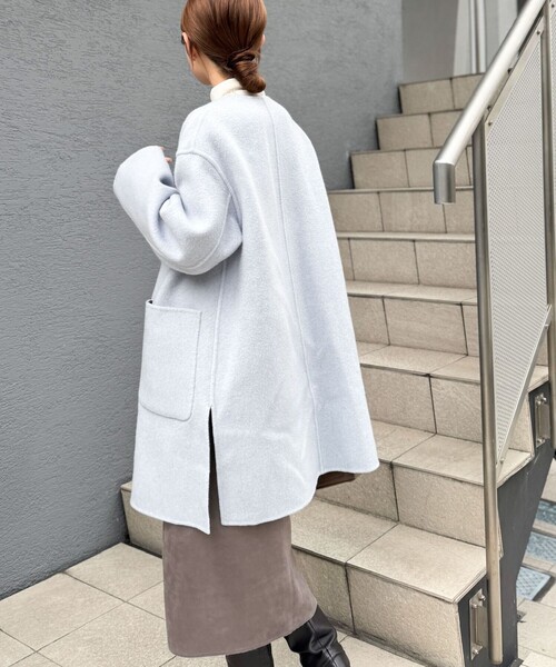 バイカラーリバーコート（ノーカラーコート）｜NOLLEY'S（ノーリーズ