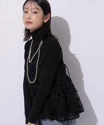 新品 マイストラーダ ツイストペプラムブラウス こげ茶 白黒 Mystrada｜マイストラーダのシャツ/ブラウス通販 - ZOZOTOWN
