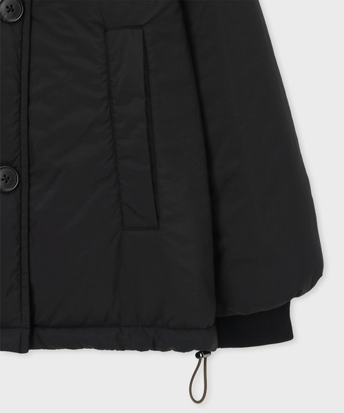 PS Paul Smith(ピーエスポールスミス)の「ウィメンズ タフタ ショートコート / 255322 421J(ブルゾン・レディース・グレイッシュベージュ/ブラック・38/40)」の4枚目の写真