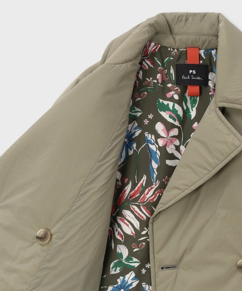 PS Paul Smith(ピーエスポールスミス)の「ウィメンズ タフタ ショートコート / 255322 421J(ブルゾン・レディース・グレイッシュベージュ/ブラック・38/40)」の9枚目の写真