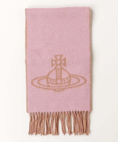 Vivienne Westwood MAN（ヴィヴィアンウエストウッドマン）の「SCARF SINGLE ORB DOUBLE FACE（マフラー・メンズ・ブラウン系その他4/ベージュ系その他/ピンク/ダークネイビー/ブルー/レッド/ブラック/グレー・FREE）」の7枚目の写真