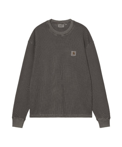 Carhartt WIP(カーハートダブリューアイピー)の「Carhartt WIP L/S VISTA WAFFLE T-SHIRT(カーハートワークインプログレス ロングスリーブ ビスタ ワッフル Tシャツ)(Tシャツ/カットソー・メンズ・ブラウン系/グリーン系/ブラック系・X-LARGE/LARGE/MEDIUM/SMALL)」の2枚目の写真
