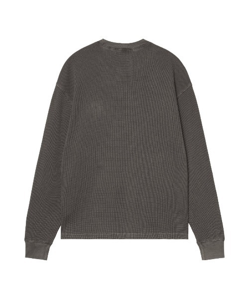 Carhartt WIP(カーハートダブリューアイピー)の「Carhartt WIP L/S VISTA WAFFLE T-SHIRT(カーハートワークインプログレス ロングスリーブ ビスタ ワッフル Tシャツ)(Tシャツ/カットソー・メンズ・ブラウン系/グリーン系/ブラック系・X-LARGE/LARGE/MEDIUM/SMALL)」の4枚目の写真