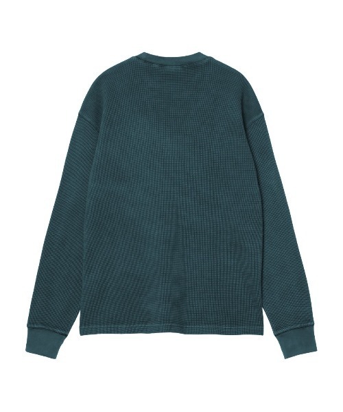 Carhartt WIP(カーハートダブリューアイピー)の「Carhartt WIP L/S VISTA WAFFLE T-SHIRT(カーハートワークインプログレス ロングスリーブ ビスタ ワッフル Tシャツ)(Tシャツ/カットソー・メンズ・ブラウン系/グリーン系/ブラック系・X-LARGE/LARGE/MEDIUM/SMALL)」の5枚目の写真