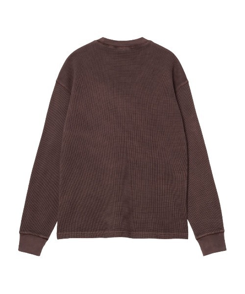 Carhartt WIP(カーハートダブリューアイピー)の「Carhartt WIP L/S VISTA WAFFLE T-SHIRT(カーハートワークインプログレス ロングスリーブ ビスタ ワッフル Tシャツ)(Tシャツ/カットソー・メンズ・ブラウン系/グリーン系/ブラック系・X-LARGE/LARGE/MEDIUM/SMALL)」の6枚目の写真