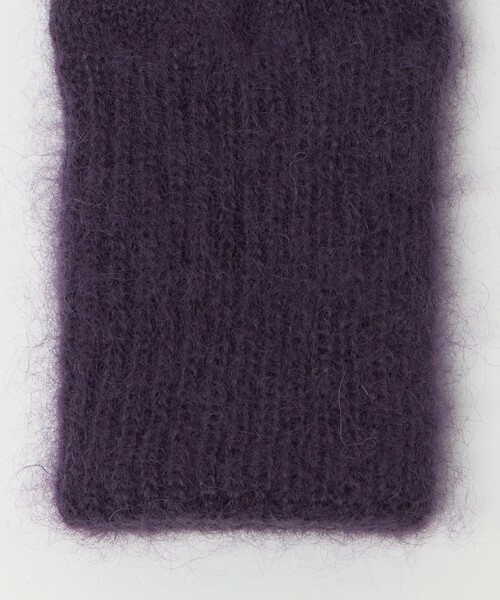 Steven Alan（スティーブンアラン）の「＜Steven Alan＞モヘヤ ミックス 三トン（手袋・レディース・オフホワイト/モカ/パープル・FREE）」の6枚目の写真