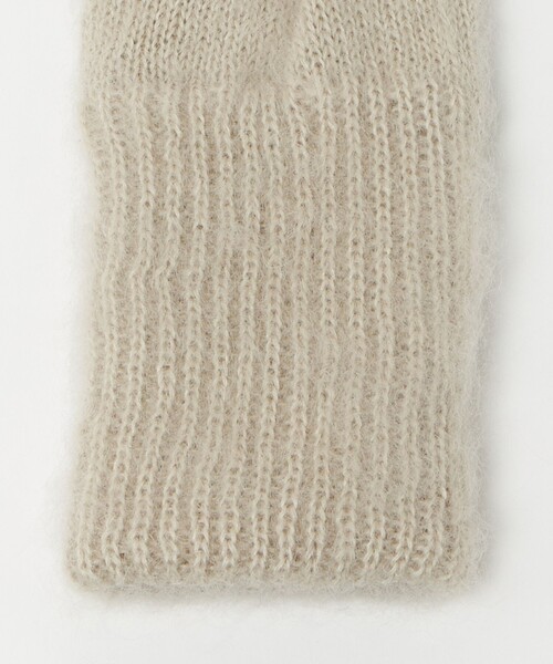 Steven Alan（スティーブンアラン）の「＜Steven Alan＞モヘヤ ミックス 三トン（手袋・レディース・オフホワイト/モカ/パープル・FREE）」の9枚目の写真