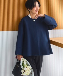 CROSS FUNCTION（クロスファンクション）の「正解 パールボタンAラインコート【CROSS FUNCTION/クロスファンクション】（ノーカラーコート）」