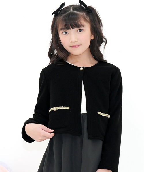 Bee des Bee(ビーデスビー)の「ノーカラージャケット(ノーカラージャケット・キッズ・アイボリー/ピンク/ブラック・150cm/130cm/120cm/110cm/100cm/140cm)」の18枚目の写真