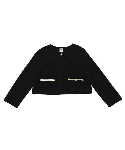 Bee des Bee(ビーデスビー)の「ノーカラージャケット(ノーカラージャケット・キッズ・アイボリー/ピンク/ブラック・150cm/130cm/120cm/110cm/100cm/140cm)」の8枚目の写真