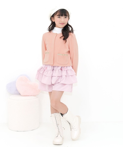 Bee des Bee(ビーデスビー)の「ノーカラージャケット(ノーカラージャケット・キッズ・アイボリー/ピンク/ブラック・150cm/130cm/120cm/110cm/100cm/140cm)」の14枚目の写真