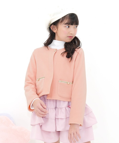 Bee des Bee(ビーデスビー)の「ノーカラージャケット(ノーカラージャケット・キッズ・アイボリー/ピンク/ブラック・150cm/130cm/120cm/110cm/100cm/140cm)」の13枚目の写真