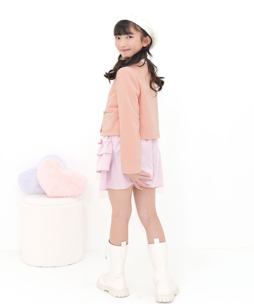 Bee des Bee(ビーデスビー)の「ノーカラージャケット(ノーカラージャケット・キッズ・アイボリー/ピンク/ブラック・150cm/130cm/120cm/110cm/100cm/140cm)」の9枚目の写真