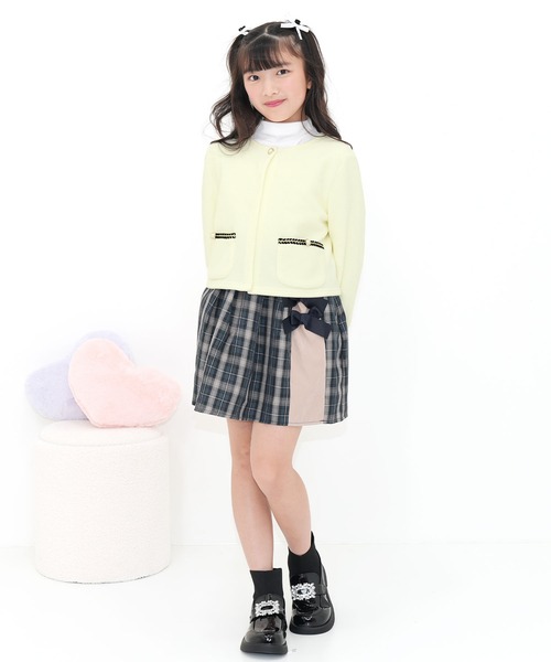 Bee des Bee(ビーデスビー)の「ノーカラージャケット(ノーカラージャケット・キッズ・アイボリー/ピンク/ブラック・150cm/130cm/120cm/110cm/100cm/140cm)」の6枚目の写真