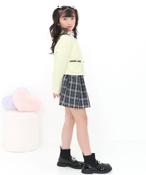 Bee des Bee(ビーデスビー)の「ノーカラージャケット(ノーカラージャケット・キッズ・アイボリー/ピンク/ブラック・150cm/130cm/120cm/110cm/100cm/140cm)」の7枚目の写真