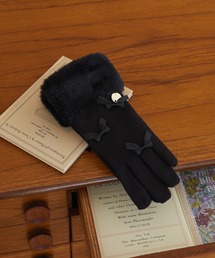 Maison de FLEUR(メゾンドフルール)のプチリボンファーグローブ(手袋)