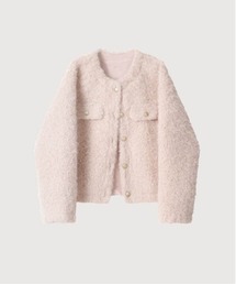 LA POMME petit(ラポミ・プチ)のElegant Golden Button Fur Coat(ムートンコート)