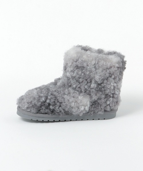 FRUIT OF THE LOOM（フルーツオブザルーム）の「【Fruit Of The Loom】フワフワブーツ[17cm-19cm](KIDS)（ブーツ・キッズ・ベージュ/グレー・19.0cm/18.0cm/17.0cm）」の3枚目の写真