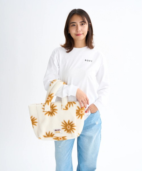ROXY(ロキシー)の「ALL DAY TOTE BAG/ロキシーボアトートバッグ(トートバッグ・レディース・ブラウン/ナチュラル/ブルー・FREE)」の11枚目の写真