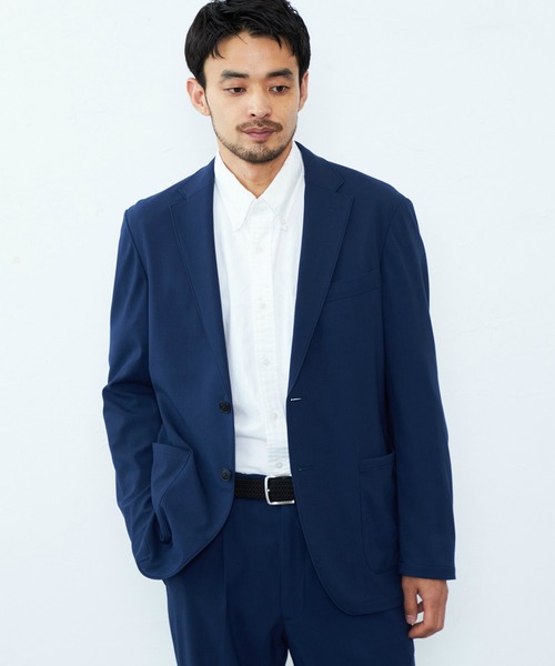 EDWIN(エドウィン)の「EDWIN エドウィン デニスラ URBAN FUNCTION テーラードジャケット ウールライク ストレッチ 洗える(テーラードジャケット・メンズ・ネイビー/ブラック・SMALL/LARGE/X-LARGE/MEDIUM)」の3枚目の写真