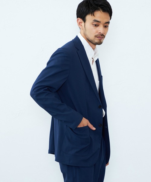 EDWIN(エドウィン)の「EDWIN エドウィン デニスラ URBAN FUNCTION テーラードジャケット ウールライク ストレッチ 洗える(テーラードジャケット・メンズ・ネイビー/ブラック・SMALL/LARGE/X-LARGE/MEDIUM)」の5枚目の写真