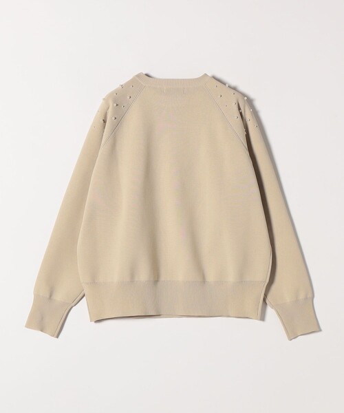 セール】SHIPS any:〈手洗い可能〉パールモチーフ ビジュー クルー