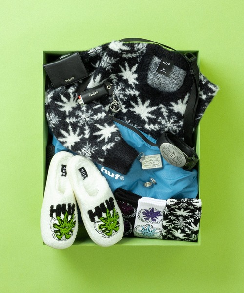 HUF（ハフ）の「GREEN BUDDY SNOW ANGEL SOCKS（ソックス/靴下・メンズ・ホワイト/ブラック・O/S）」の6枚目の写真