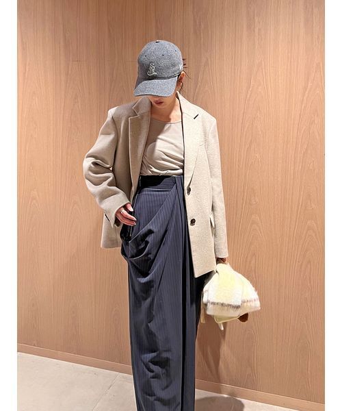 SNIDEL（スナイデル）の「カップインベロアカットソー（Tシャツ/カットソー・レディース・ブラウン/ベージュ/ブラック・F）」の13枚目の写真