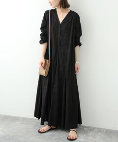 刺繍ドット フレアワンピース（ワンピース）｜JENNE（ジェンヌ）の