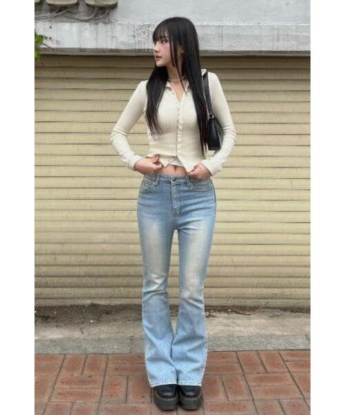 ARCHIVE BOLD（アーカイブボールド）の「BOOTSCUT DENIM PANTS (LIGHT BLUE)（デニムパンツ・レディース・その他・MEDIUM/SMALL/X-SMALL）」の8枚目の写真