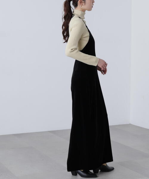 FREE'S MART（フリーズマート）の「◆ホルターネックベロアキャミワンピース（ワンピース・レディース・ブラウン/ブラック・MEDIUM/SMALL）」の16枚目の写真