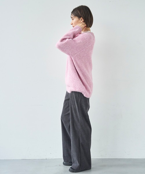 セール】ミックスカラー オーバーサイズニット【585128】（ニット