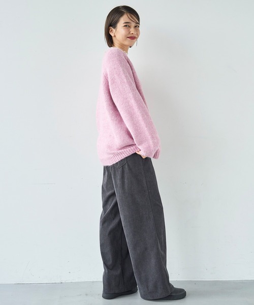 【完売品】MISTREASS ローズニット【新品タグ付き】 セール】ミックスカラー オーバーサイズニット【585128】（ニット