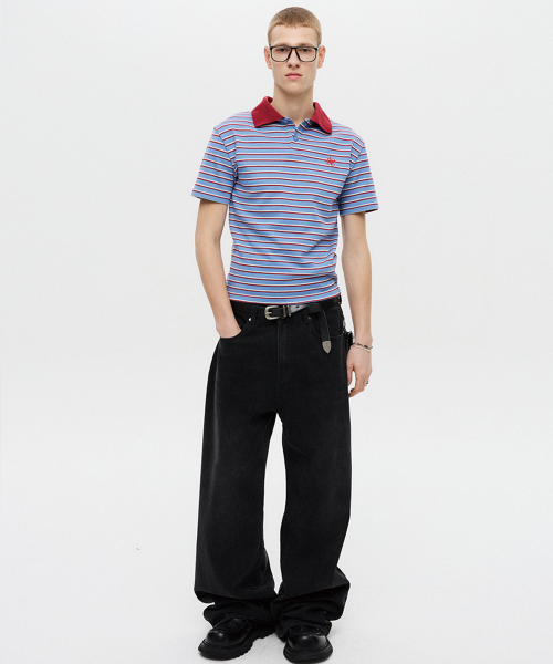 DNSR（ディーエヌエスアール）の「シグネチャーワイドデニムパンツウォッシュドブラック（デニムパンツ・メンズ・その他・SMALL/MEDIUM/LARGE/X-LARGE）」の2枚目の写真