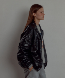 LETERIE（レテリー）の「LETERIE GLOSSY JACKET_BLACK（その他アウター）」