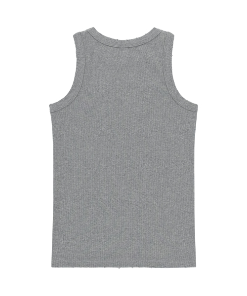AAKAM(アーカム)の「Distressed Logo Sleeveless (Gray)(Tシャツ/カットソー・レディース・その他・1)」の2枚目の写真
