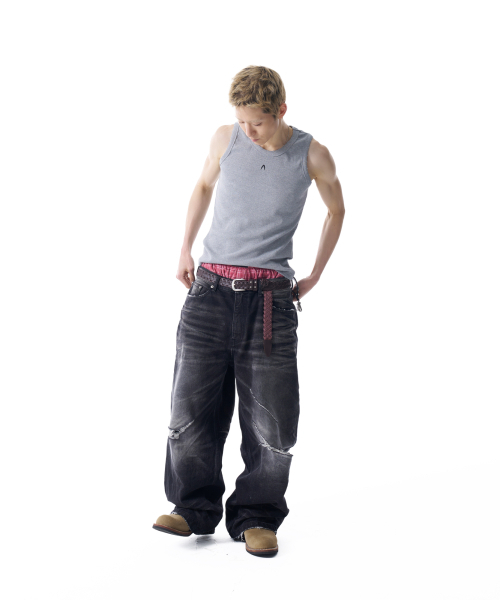 AAKAM(アーカム)の「Distressed Logo Sleeveless (Gray)(Tシャツ/カットソー・レディース・その他・1)」の9枚目の写真