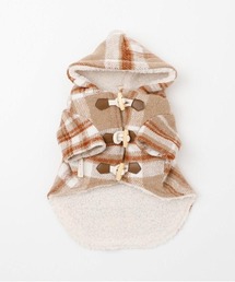 moncheri（モンシェリ）の「チェックダッフルコート【リード穴付き】（ペットウェア）」