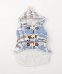 moncheri（モンシェリ）の「チェックダッフルコート【リード穴付き】（ペットウェア）」