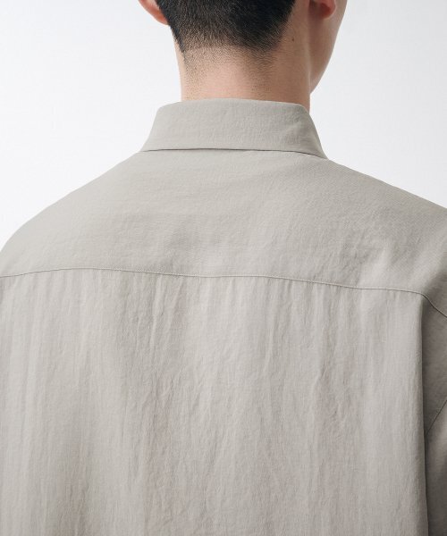 MUSINSA STANDARD（ムシンサスタンダード）の「リラックスドリネンライク半袖シャツ[ライトベージュ]（シャツ/ブラウス・メンズ・その他・SMALL/MEDIUM/LARGE/X-LARGE/XX-LARGE）」の11枚目の写真