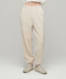 ウィメンズベルベットコーデュロイスウェットパンツ[クリームベージュ]