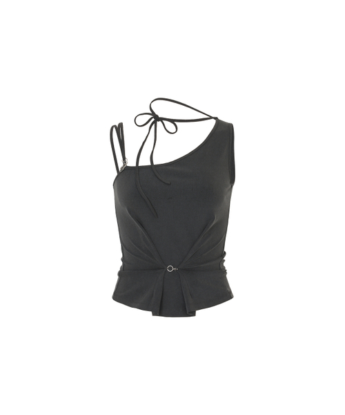 RUBY HOOK TOP charcoal（Tシャツ/カットソー）｜PAIN OR PLEASURE 