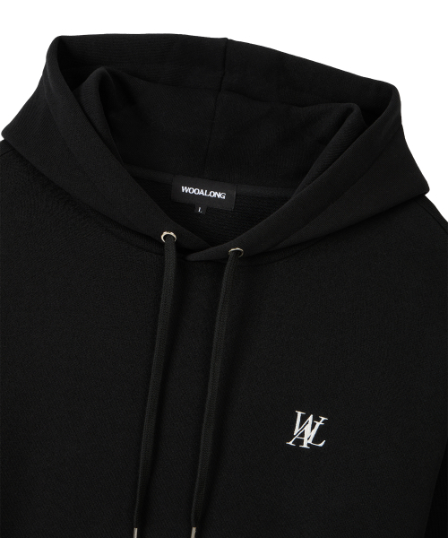 WOOALONG（ウアロン）の「Signature standard hoodie - BLACK（パーカー・レディース・ブラック・LARGE/MEDIUM/SMALL）」の7枚目の写真