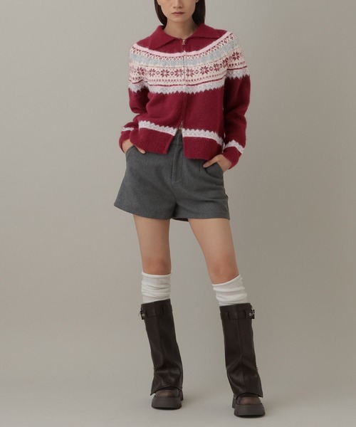 3.3 Field Trip （3.3フィールドトリップ）の「3.3 Field Trip／ノルディックZIPプルオーバー（ニット/セーター・レディース・その他1/ベージュ/グレー・FREE）」の17枚目の写真